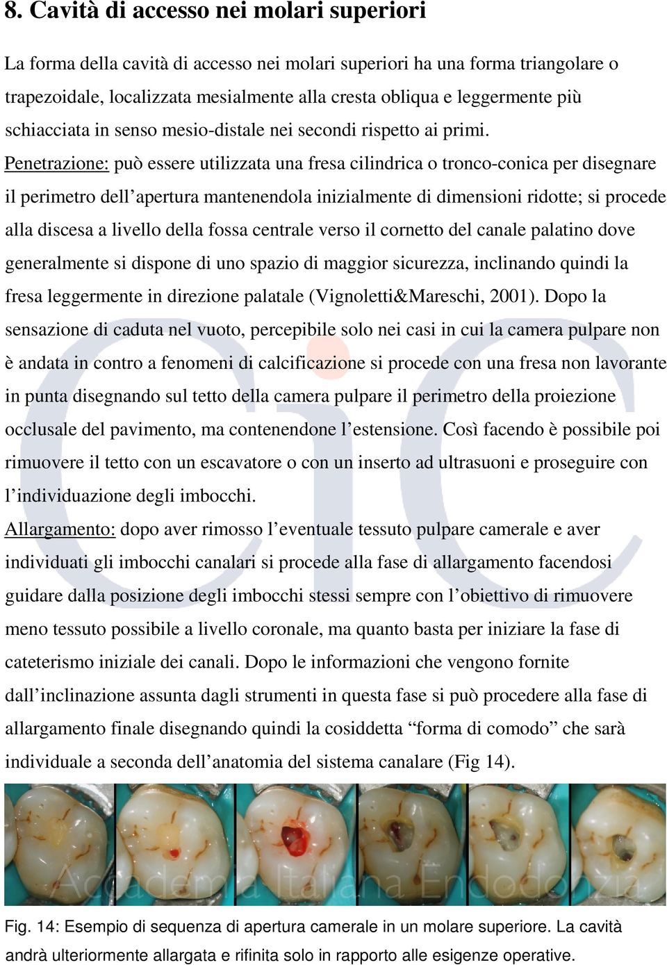 Penetrazione: può essere utilizzata una fresa cilindrica o tronco-conica per disegnare il perimetro dell apertura mantenendola inizialmente di dimensioni ridotte; si procede alla discesa a livello