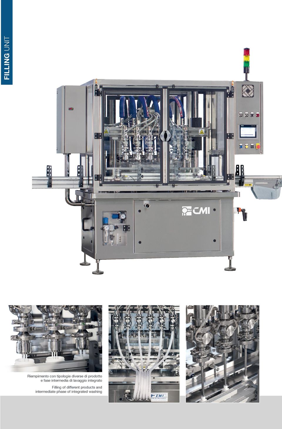 lavaggio integrato Filling of different
