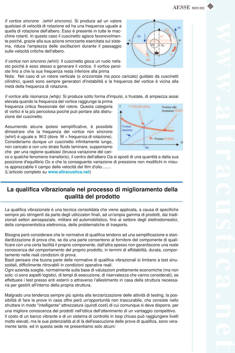 In questo caso il cuscinetto agisce favorevolmente poiché, grazie alla sua azione smorzante esercitata sul sistema, riduce l'ampiezza delle oscillazioni durante il passaggio sulle velocità critiche