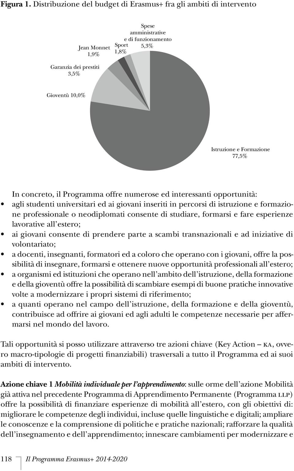 Formazione 77,5% In concreto, il Programma offre numerose ed interessanti opportunità: agli studenti universitari ed ai giovani inseriti in percorsi di istruzione e formazione professionale o