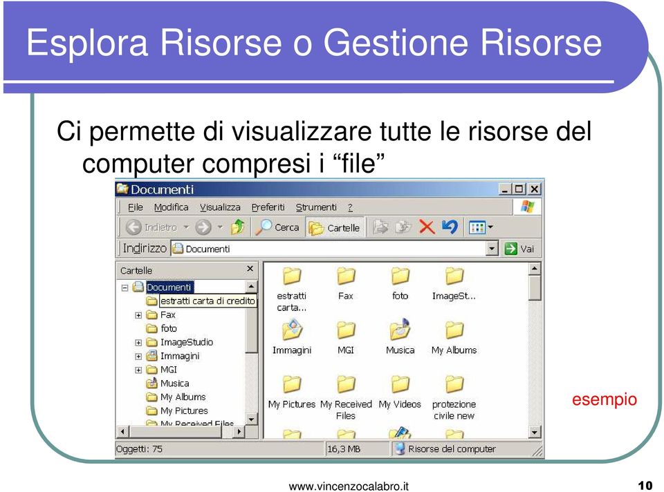 visualizzare tutte le risorse del