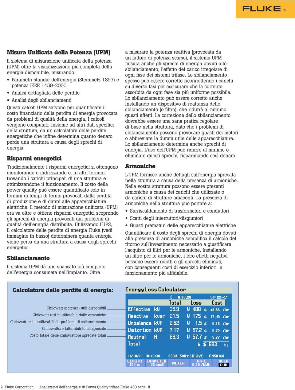 provocata da problemi di qualità della energia.