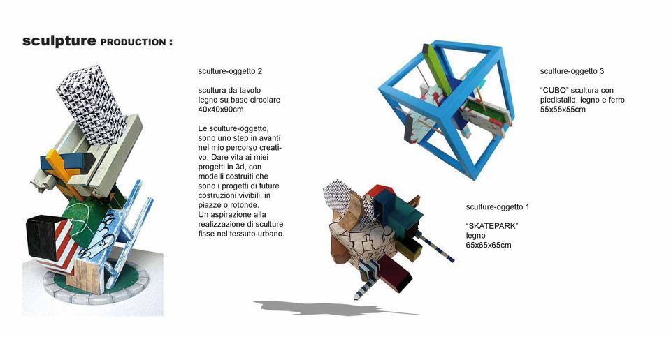 Dare vita ai miei progetti in 3d, con modelli costruiti che sono i progetti di future costruzioni vivibili, in