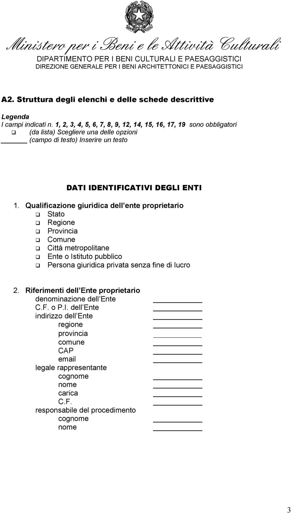 DEGLI ENTI 1.