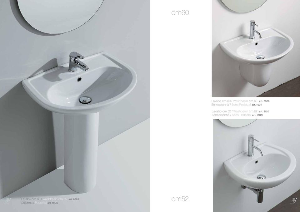 16UN Lavabo cm 52 / Washbasin cm 52 art.