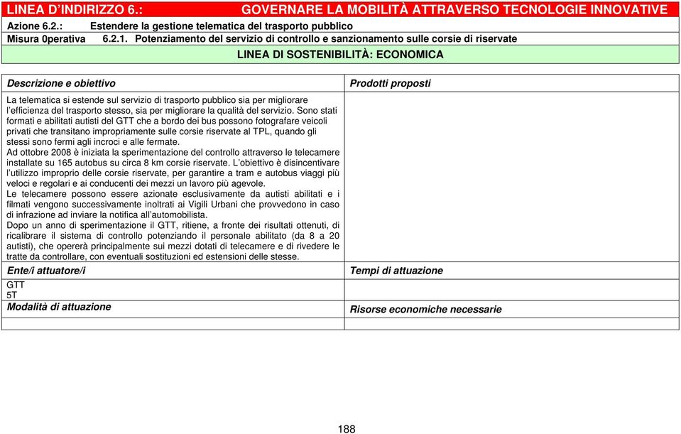 efficienza del trasporto stesso, sia per migliorare la qualità del servizio.