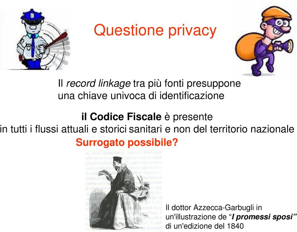 attuali e storici sanitari e non del territorio nazionale Surrogato possibile?