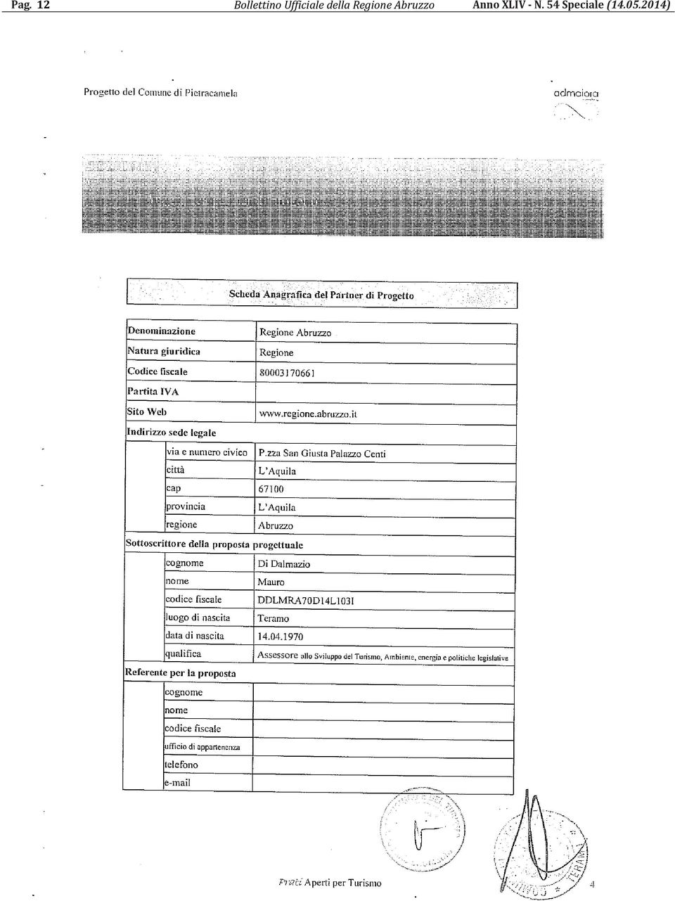 Regione Abruzzo Anno