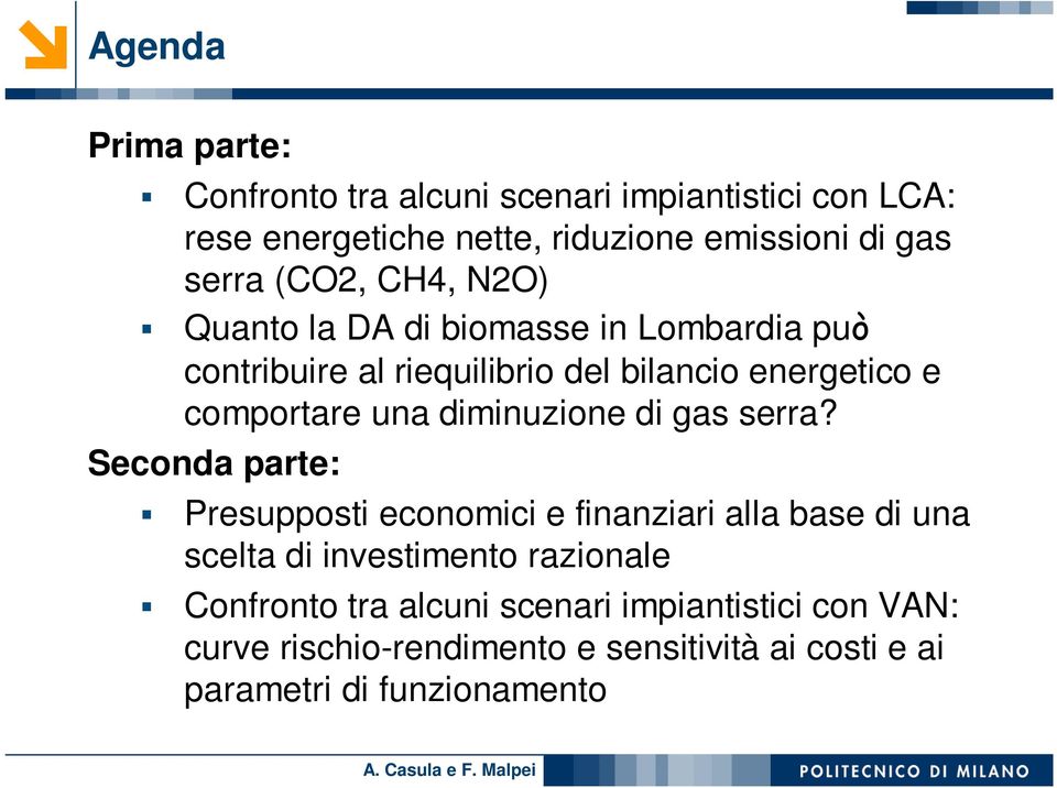 diminuzione di gas serra?