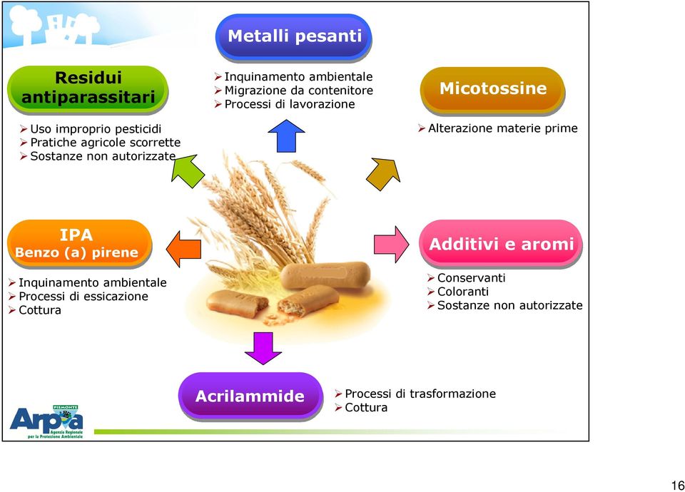 Alterazione materie prime IPA Benzo (a) pirene Inquinamento ambientale Processi di essicazione Cottura