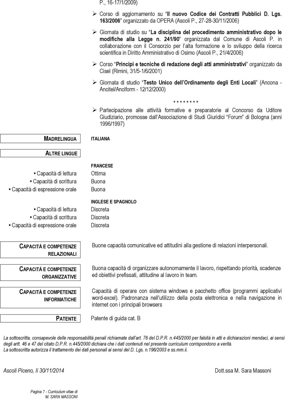 in collaborazione con il Consorzio per l alta formazione e lo sviluppo della ricerca scientifica in Diritto Amministrativo di Osimo (Ascoli P.