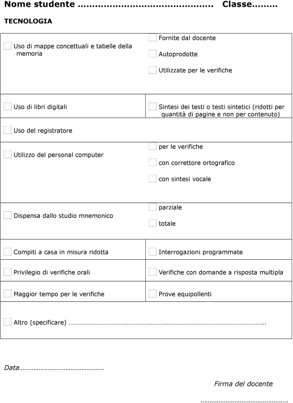 Sintesi dei testi testi sintetici (ridtti per Us del