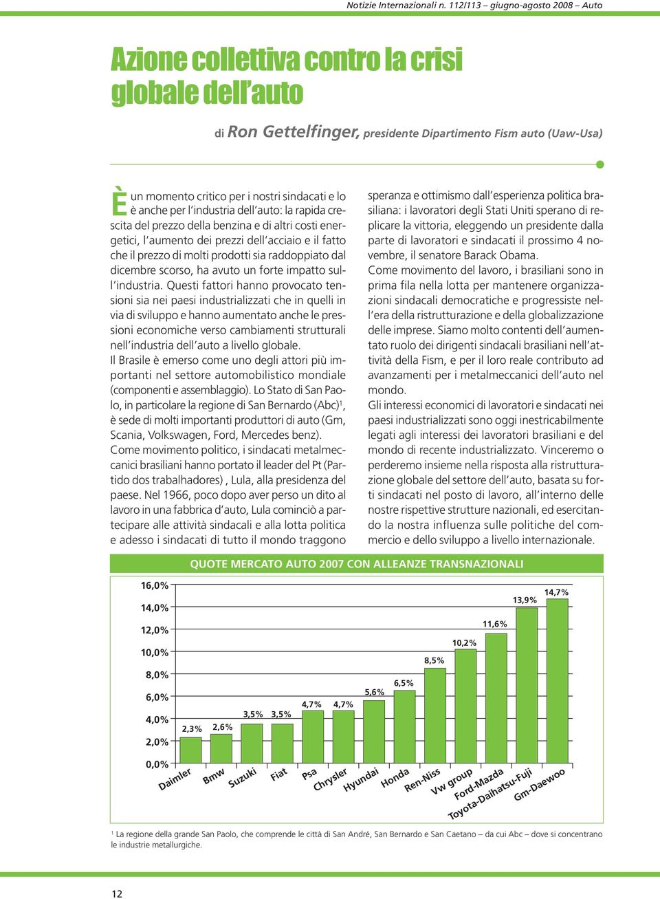 forte impatto sull industria.