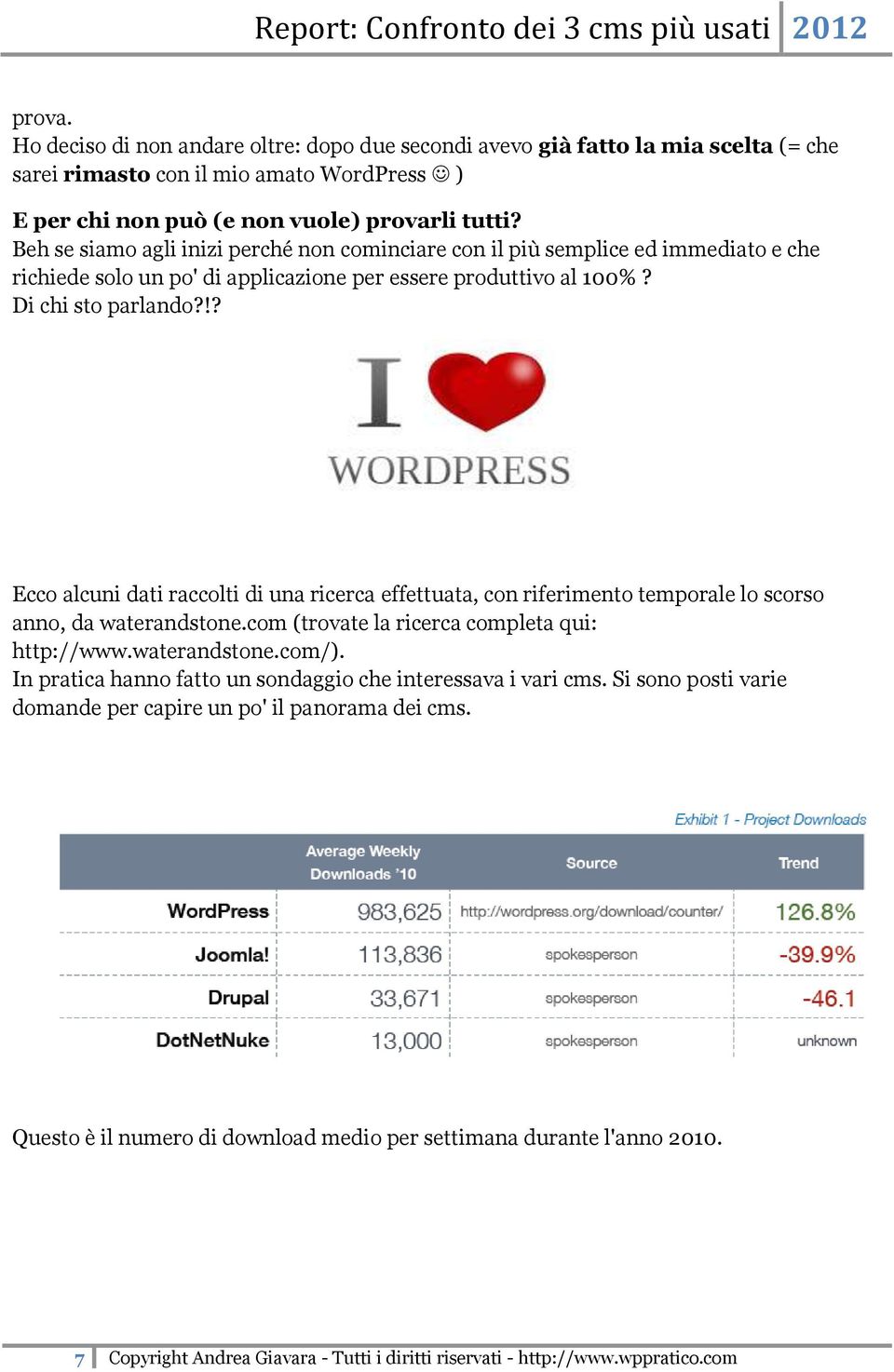 !? Ecco alcuni dati raccolti di una ricerca effettuata, con riferimento temporale lo scorso anno, da waterandstone.com (trovate la ricerca completa qui: http://www.waterandstone.com/).