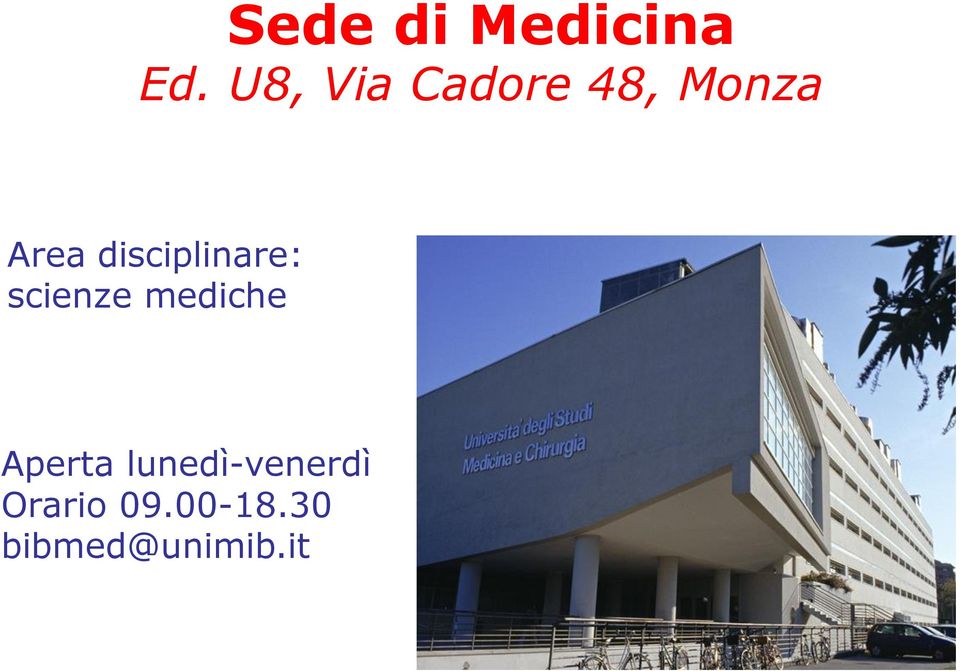 disciplinare: scienze mediche