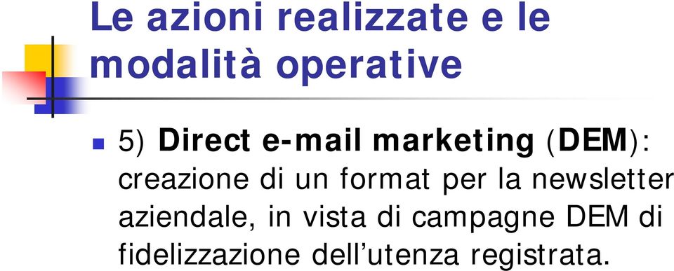 format per la newsletter aziendale, in vista di