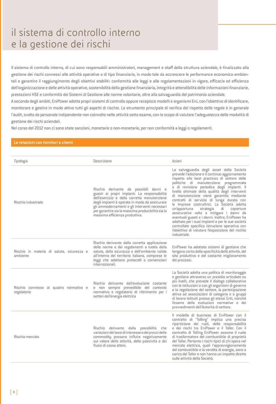 conformità alle leggi e alle regolamentazioni in vigore, efficacia ed efficienza dell organizzazione e delle attività operative, sostenibilità della gestione finanziaria, integrità e attendibilità