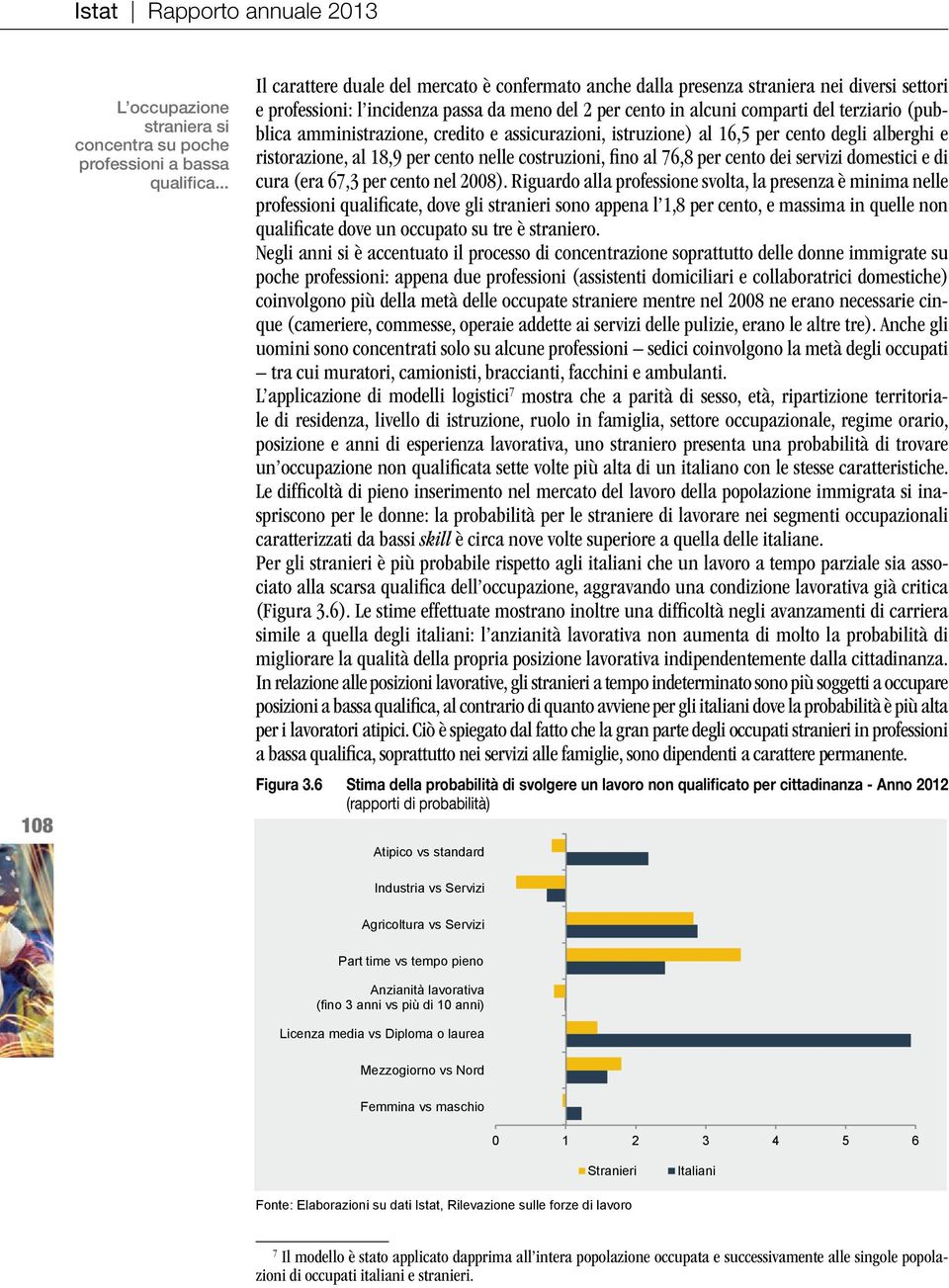 amministrazione, credito e assicurazioni, istruzione) al 16,5 per cento degli alberghi e ristorazione, al 18,9 per cento nelle costruzioni, fino al 76,8 per cento dei servizi domestici e di cura (era