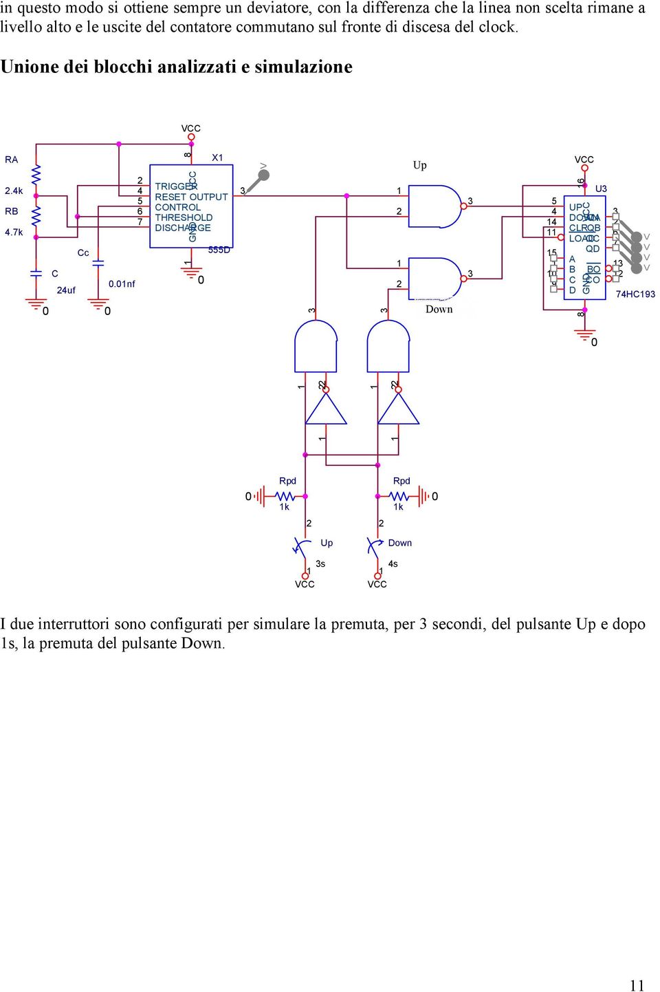 nf 4 5 6 7 8 GND X TRIGGER RESET OUTPUT CONTROL THRESHOLD DISCHARGE 555D V Up Down 5 4 4 5 9 6 U UP DOWN QA CLRQB LOAD QC QD A B BO C CO D 6