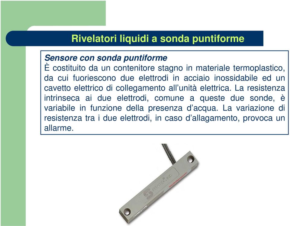 collegamento all unità elettrica.