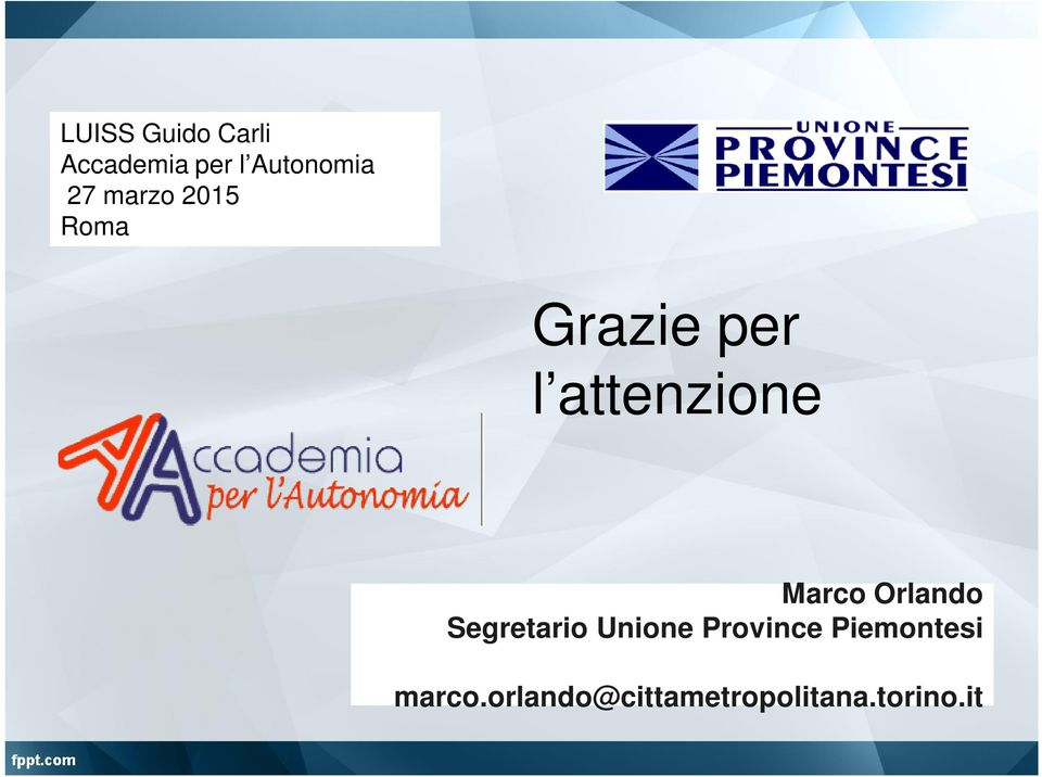 Marco Orlando Segretario Unione Province