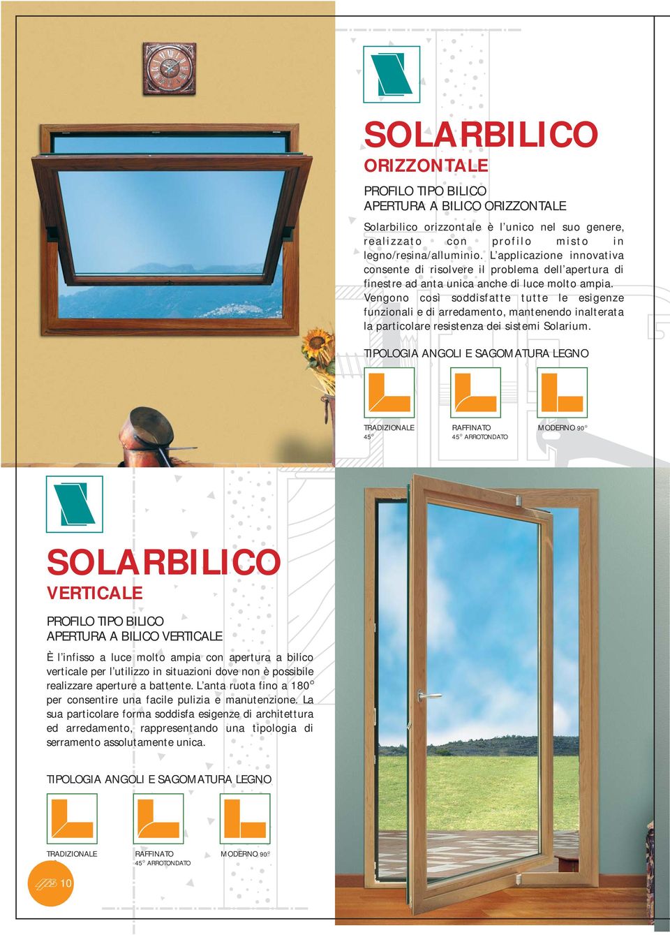 Vengono così soddisfatte tutte le esigenze funzionali e di arredamento, mantenendo inalterata la particolare resistenza dei sistemi Solarium.