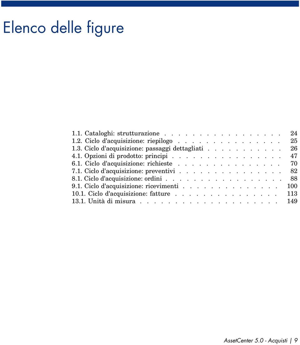 .............. 70 7.1. Ciclo d'acquisizione: preventivi............... 82 8.1. Ciclo d'acquisizione: ordini................. 88 9.1. Ciclo d'acquisizione: ricevimenti.