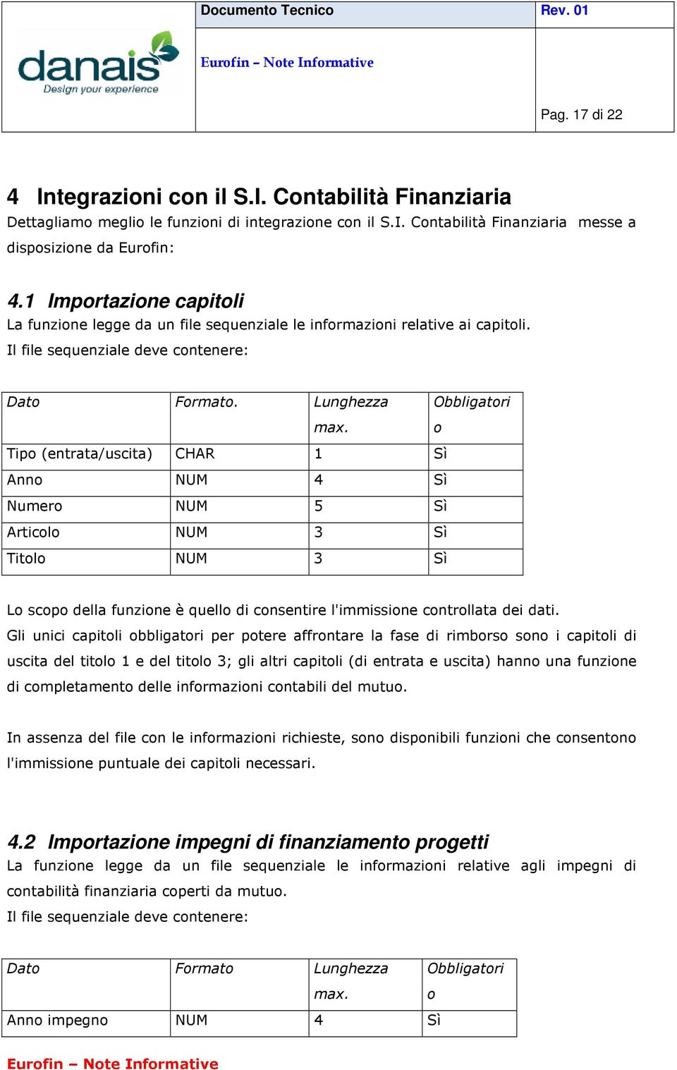 Obbligatori o Tipo (entrata/uscita) CHAR 1 Sì Anno NUM 4 Sì Numero NUM 5 Sì Articolo NUM 3 Sì Titolo NUM 3 Sì Lo scopo della funzione è quello di consentire l'immissione controllata dei dati.