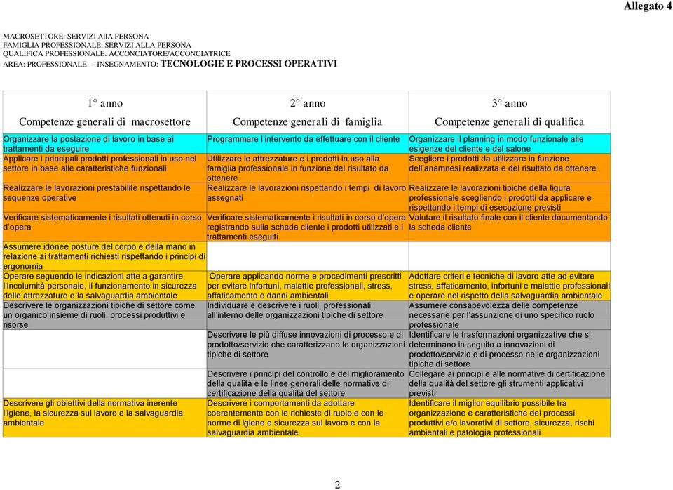 caratteristiche funzionali Realizzare le lavorazioni prestabilite rispettando le sequenze operative Verificare sistematicamente i risultati ottenuti in corso d opera Assumere idonee posture del corpo