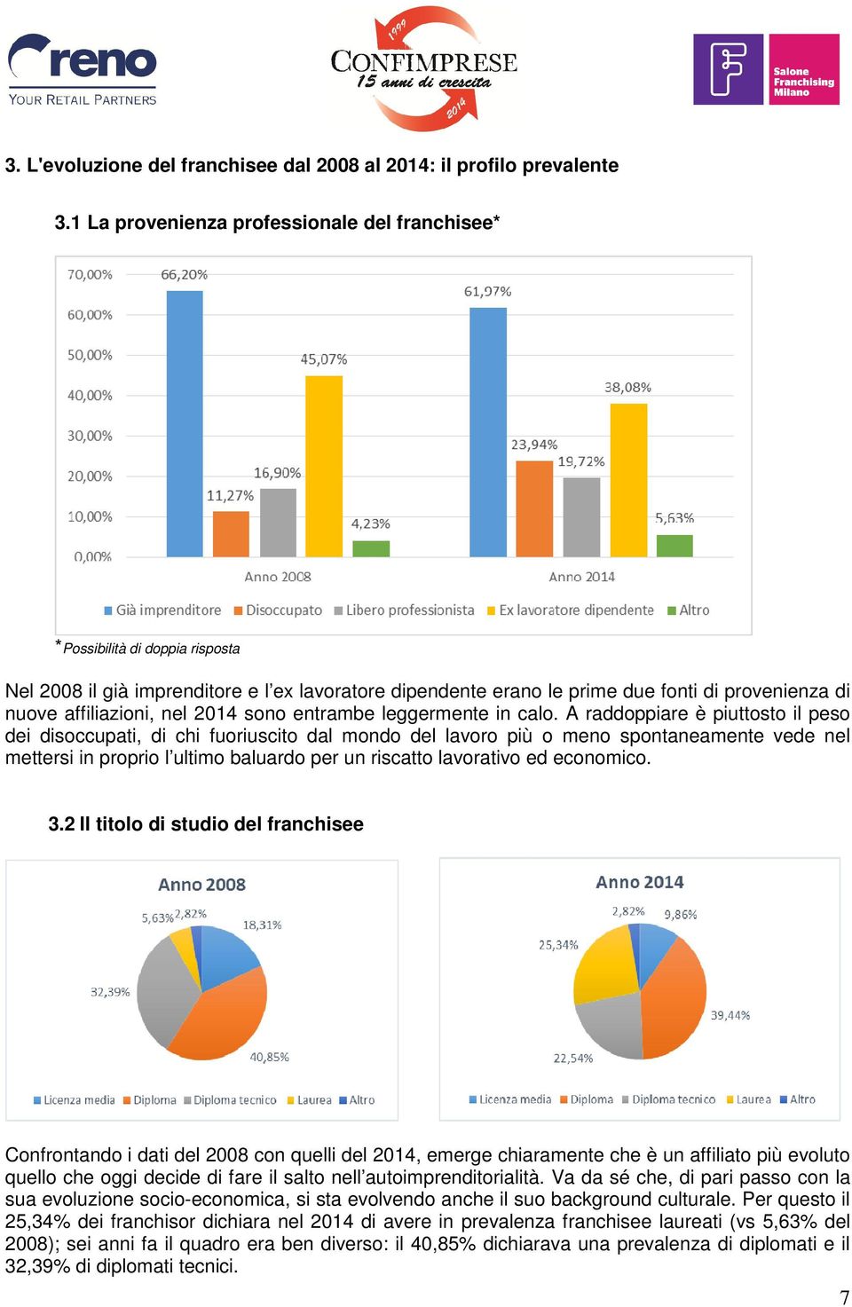 nel 2014 sono entrambe leggermente in calo.