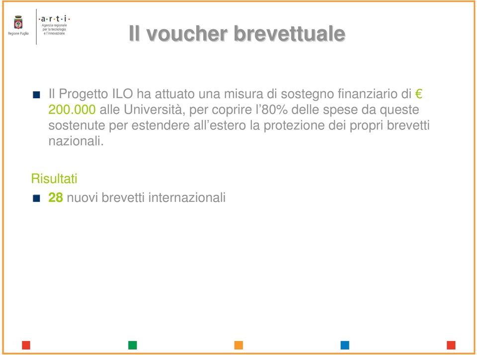 000 alle Università, per coprire l 80% delle spese da queste