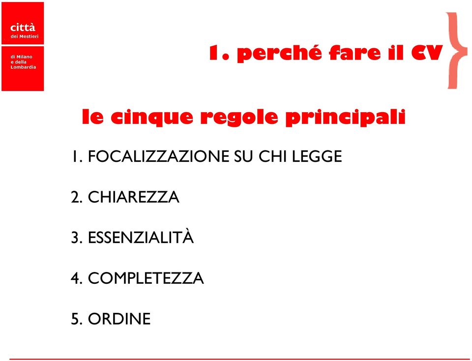 FOCALIZZAZIONE SU CHI LEGGE 2.