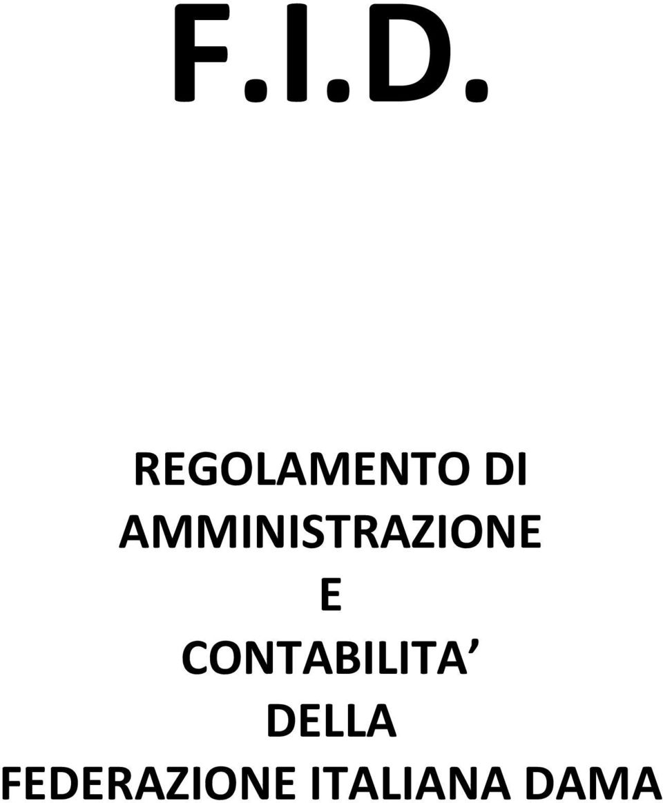 AMMINISTRAZIONE E