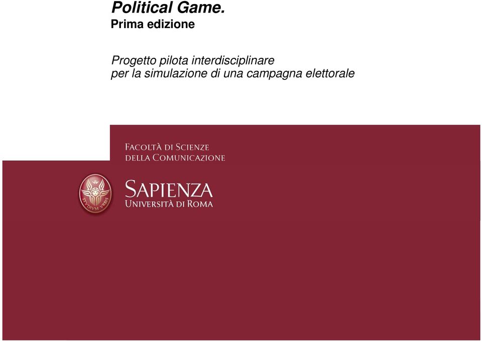 pilota interdisciplinare