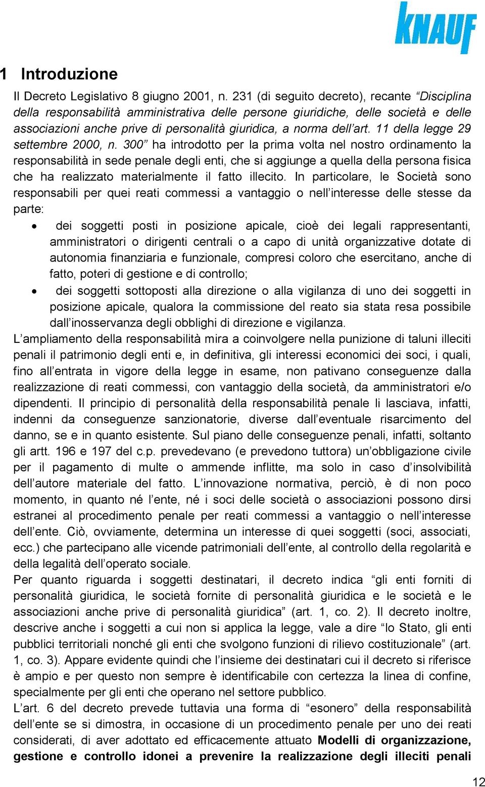 11 della legge 29 settembre 2000, n.