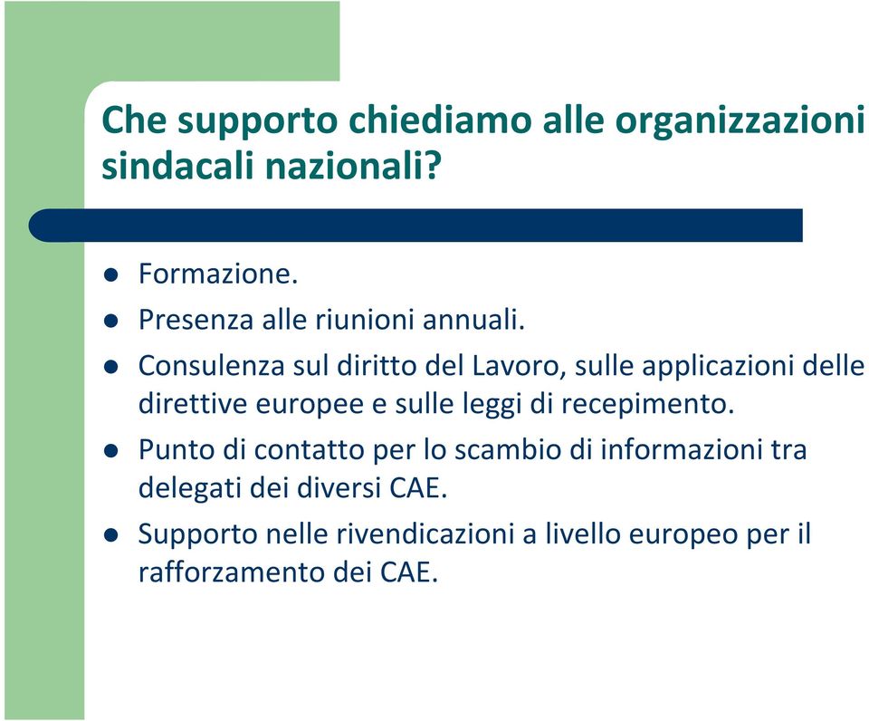 Consulenza sul diritto del Lavoro, sulle applicazioni delle direttive europee e sulle leggi