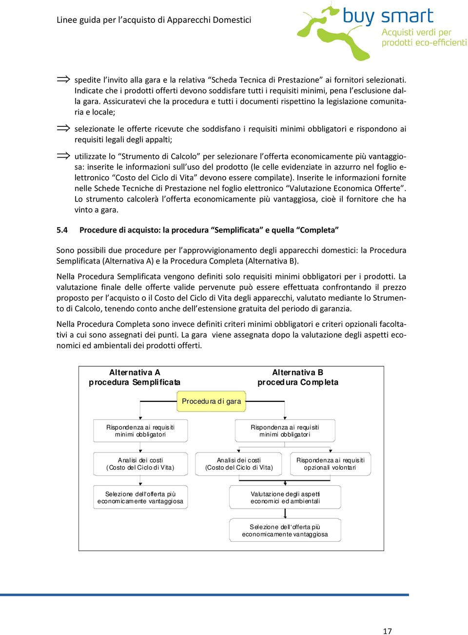 Assicuratevi che la procedura e tutti i documenti rispettino la legislazione comunitaria e locale; selezionate le offerte ricevute che soddisfano i requisiti minimi obbligatori e rispondono ai