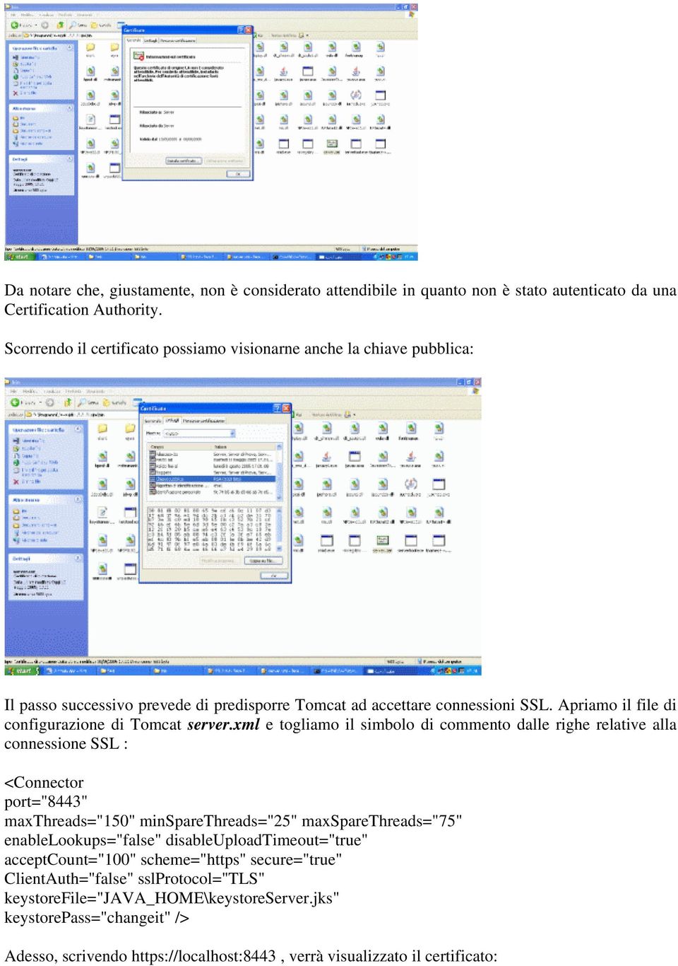 Apriamo il file di configurazione di Tomcat server.