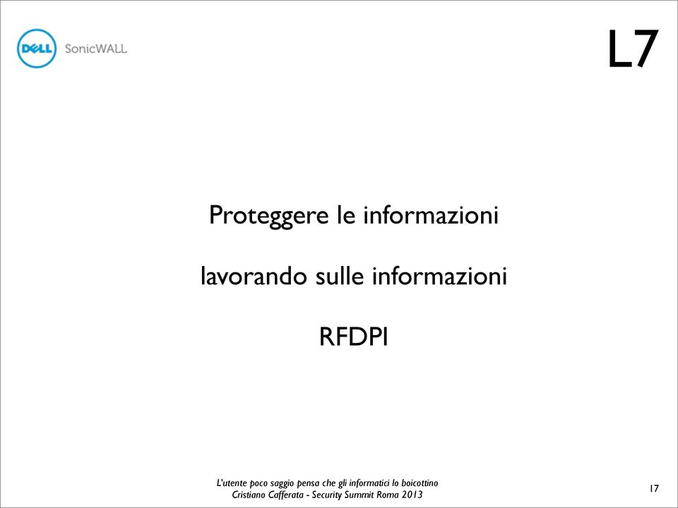 informazioni RFDPI Cristiano