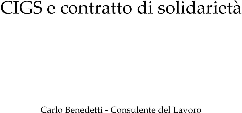 Carlo Benedetti -