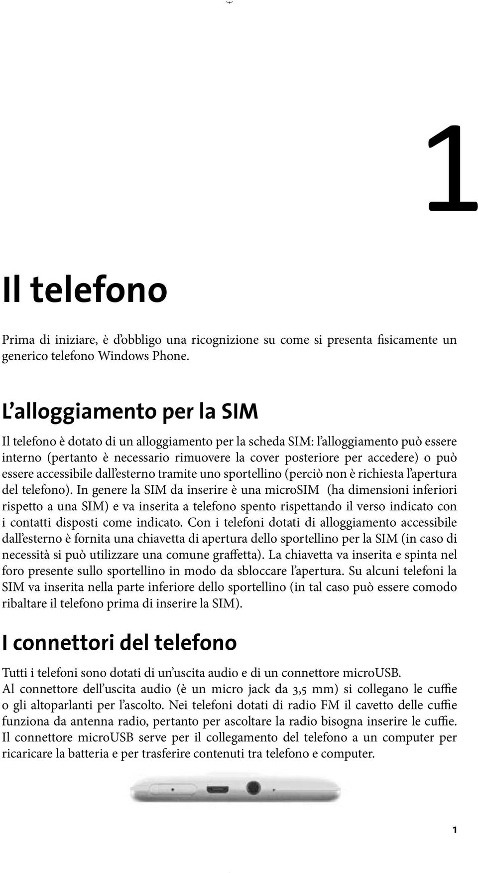 essere accessibile dall esterno tramite uno sportellino (perciò non è richiesta l apertura del telefono).