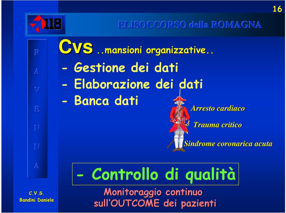 Controllo di qualità Monitoraggio continuo sull OUTCOM dei