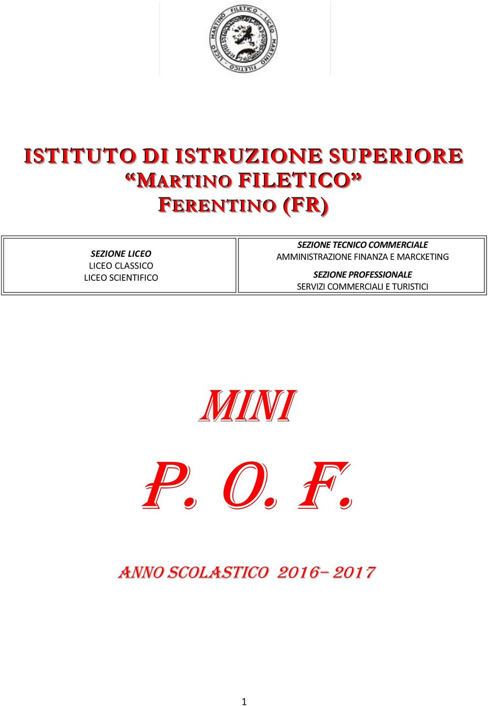 COMMERCIALE AMMINISTRAZIONE FINANZA E MARCKETING SEZIONE