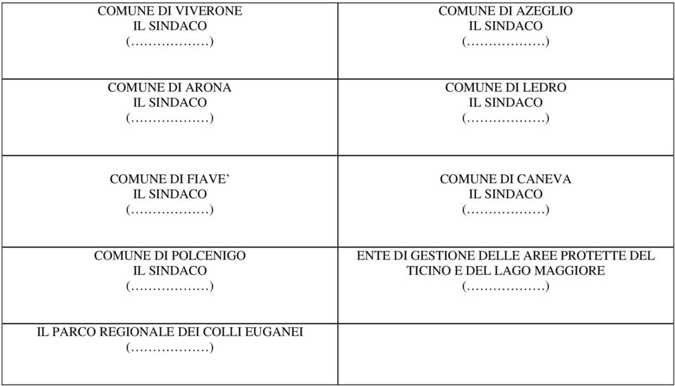 DI POLCENIGO ENTE DI GESTIONE DELLE AREE PROTETTE DEL