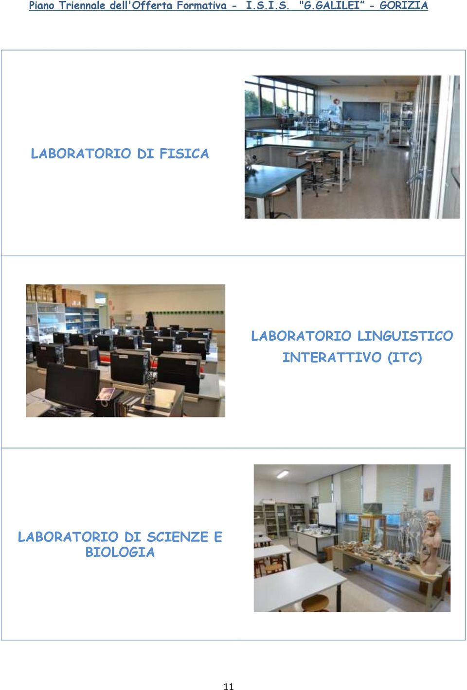 GALILEI - GORIZIA LABORATORIO DI FISICA