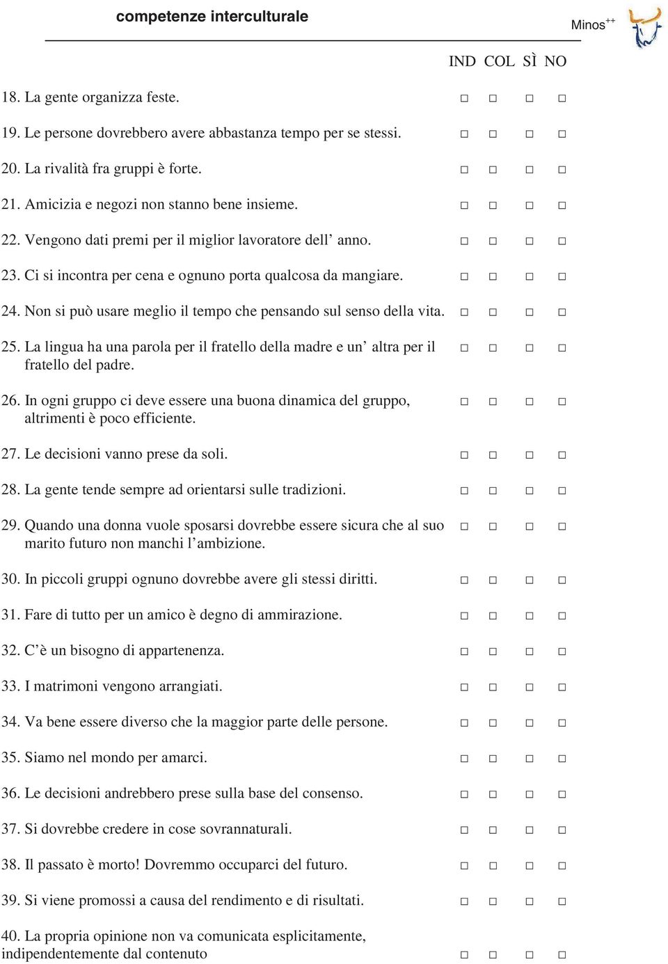 Non si può usare meglio il tempo che pensando sul senso della vita. 25. La lingua ha una parola per il fratello della madre e un altra per il fratello del padre. 26.