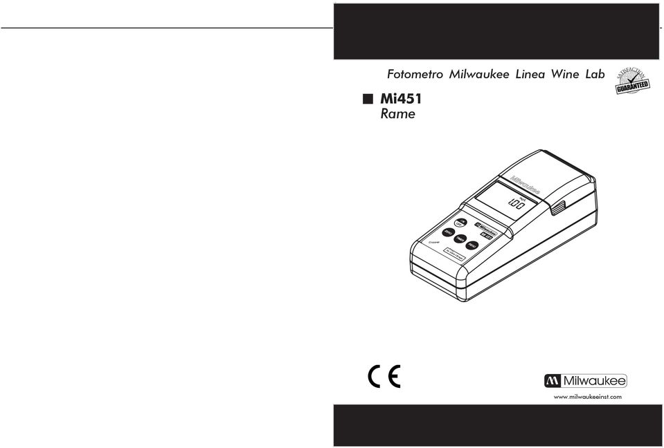 Fotometro Milwaukee Linea