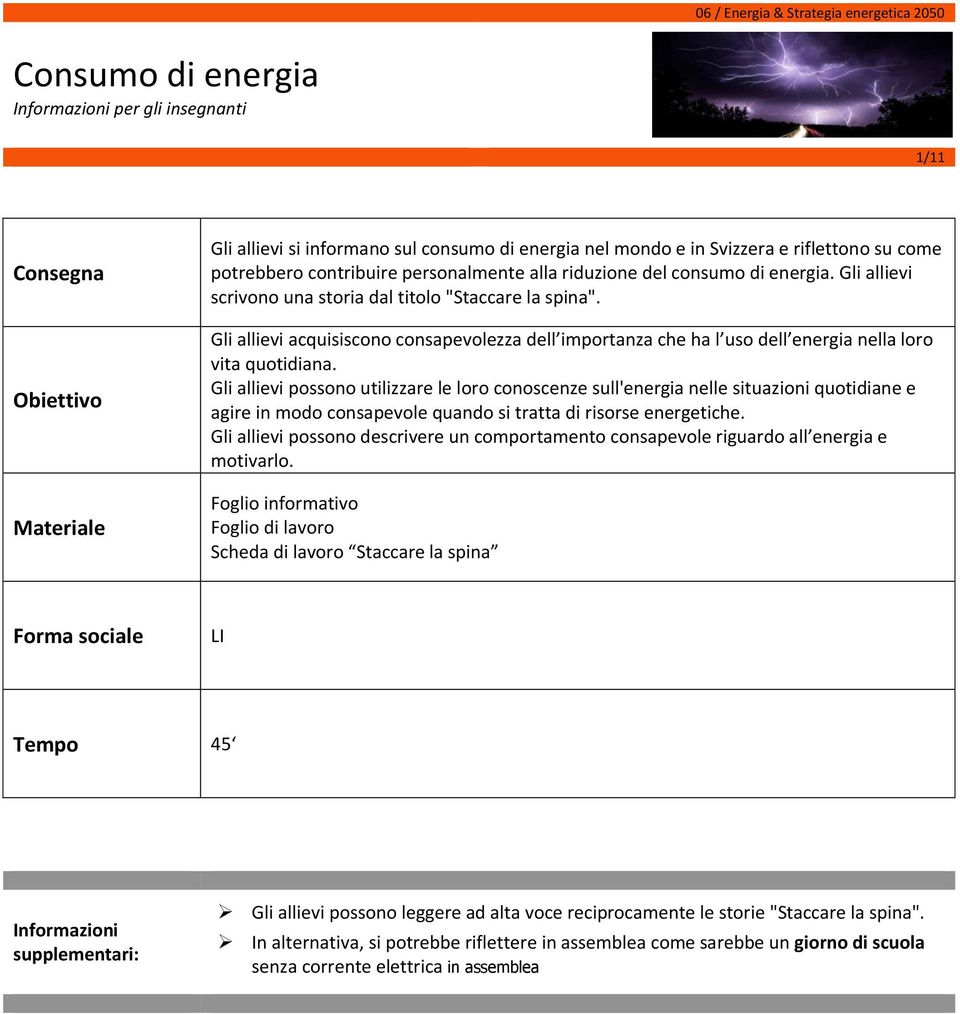 Gli allievi acquisiscono consapevolezza dell importanza che ha l uso dell energia nella loro vita quotidiana.