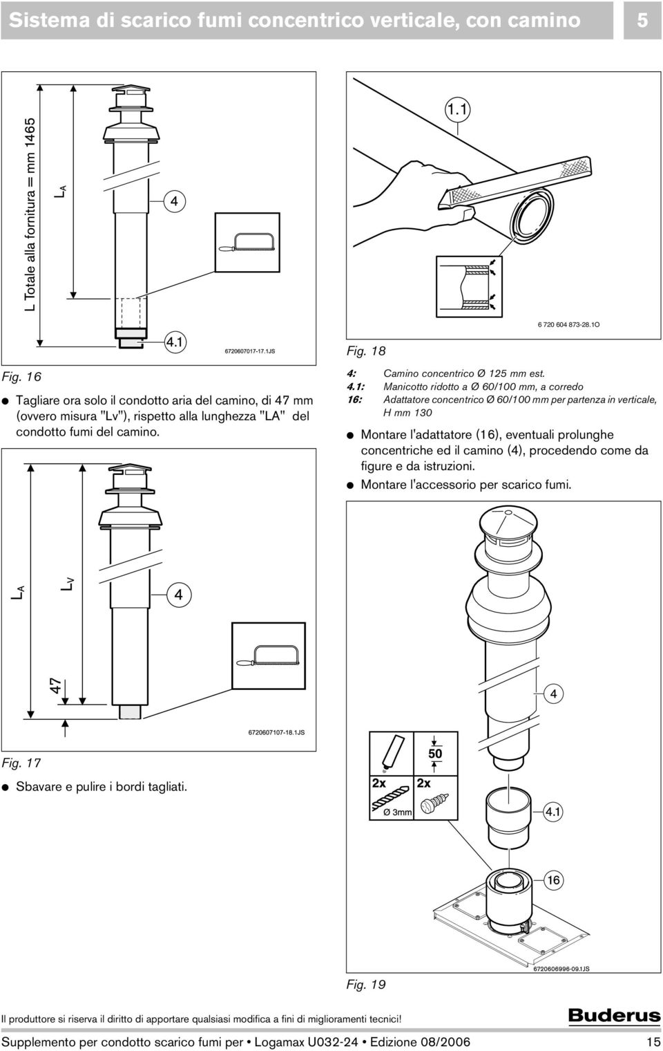 4: Camino concentrico Ø 125 mm est. 4.