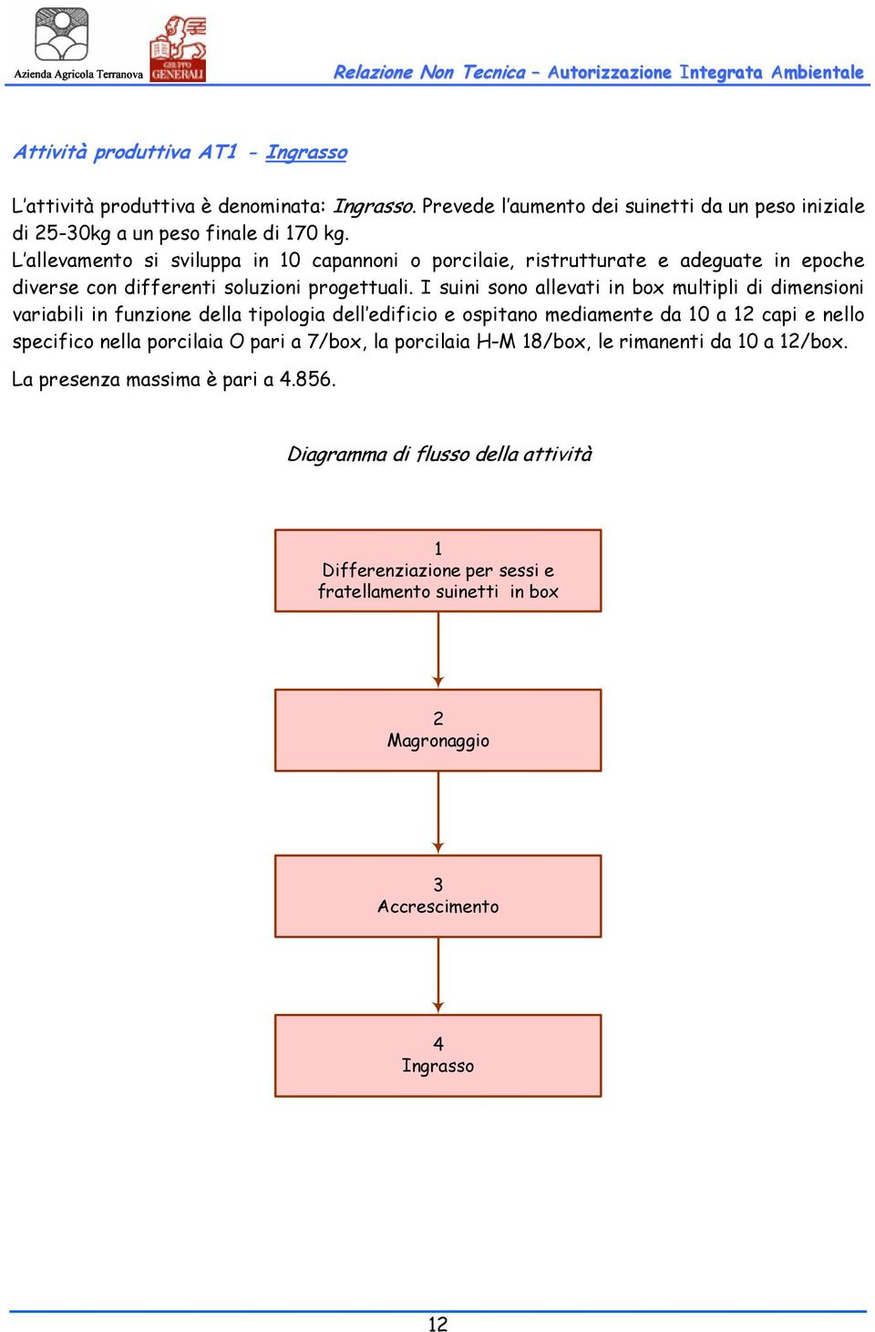 I suini sono allevati in box multipli di dimensioni variabili in funzione della tipologia dell edificio e ospitano mediamente da 10 a 12 capi e nello specifico nella porcilaia O